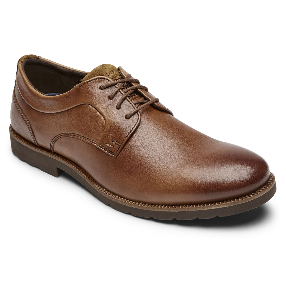 Rockport Singapore Mens Oxfords - Sharp & Ready 2 Plain Toe Brown - ZQ3907186